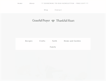 Tablet Screenshot of gratefulprayerthankfulheart.com